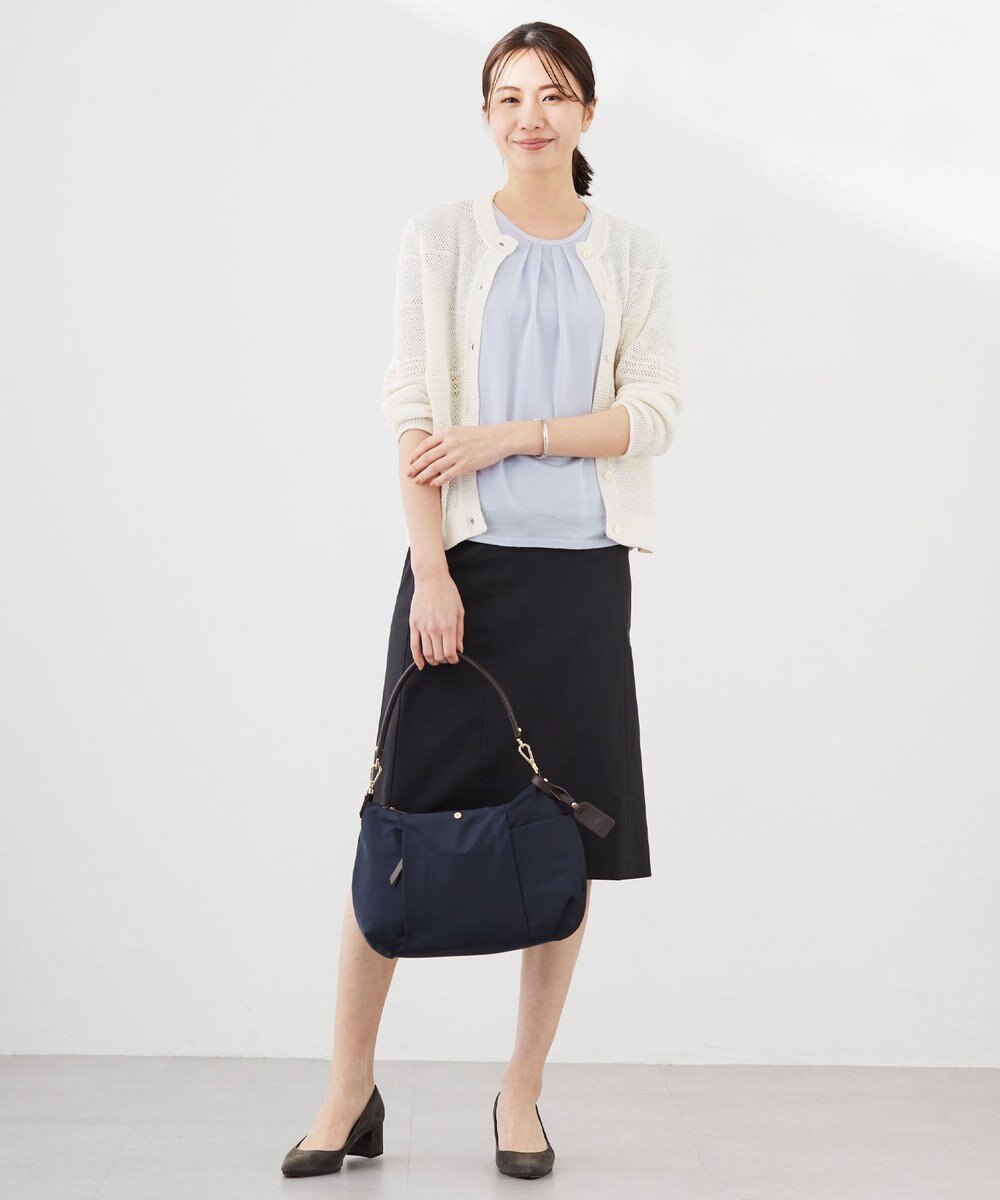 J.PRESS LADIES 【セットアップ対応・洗える・撥水・防汚】コットンFITTYシャーク スカート 