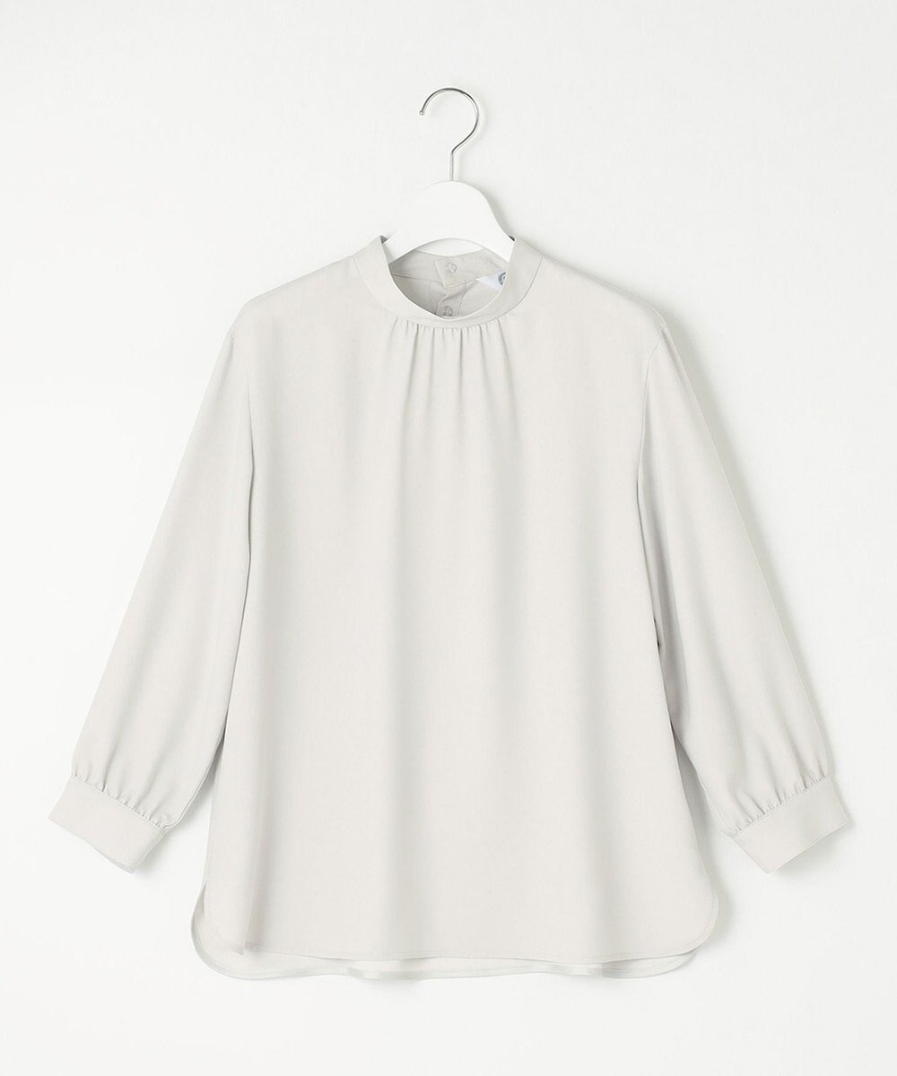 J.PRESS LADIES L 【洗える】ヌーディスバックサテン ボウタイ ブラウス 