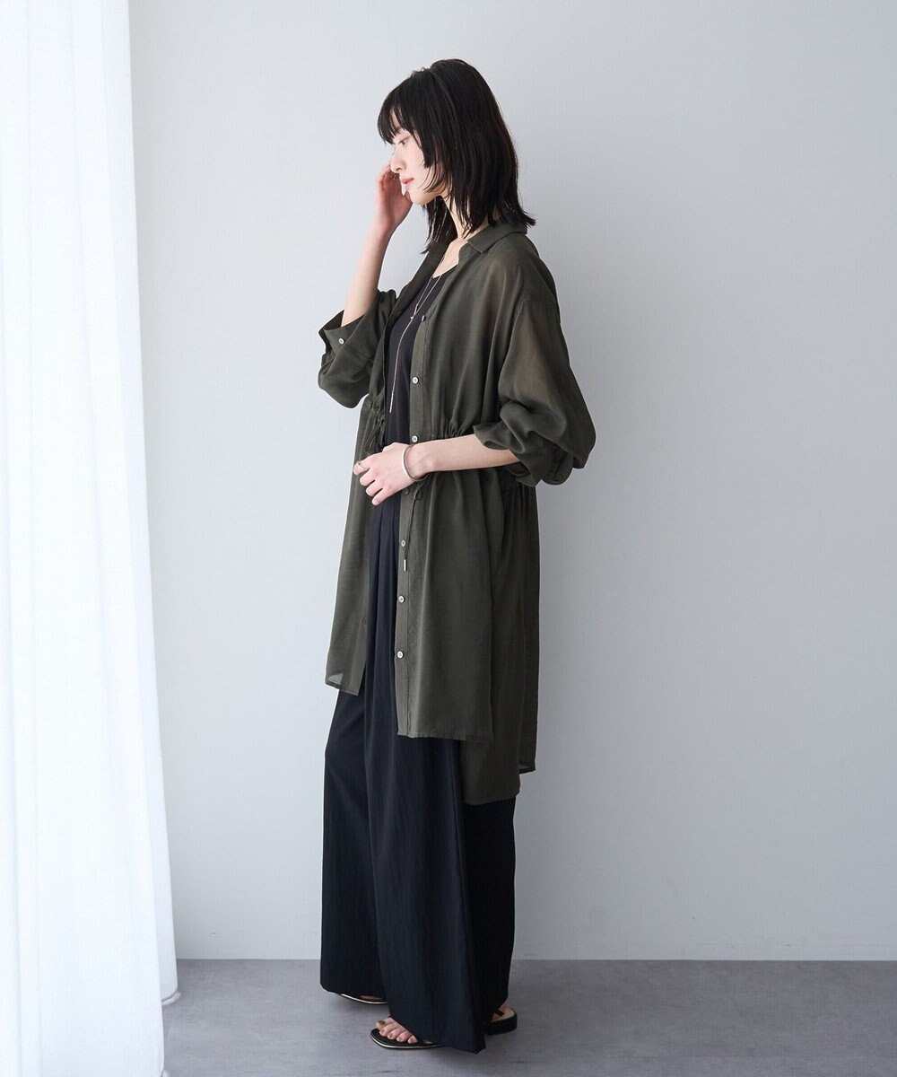 YECCA VECCA シアー2way袖バルーンチュニック 