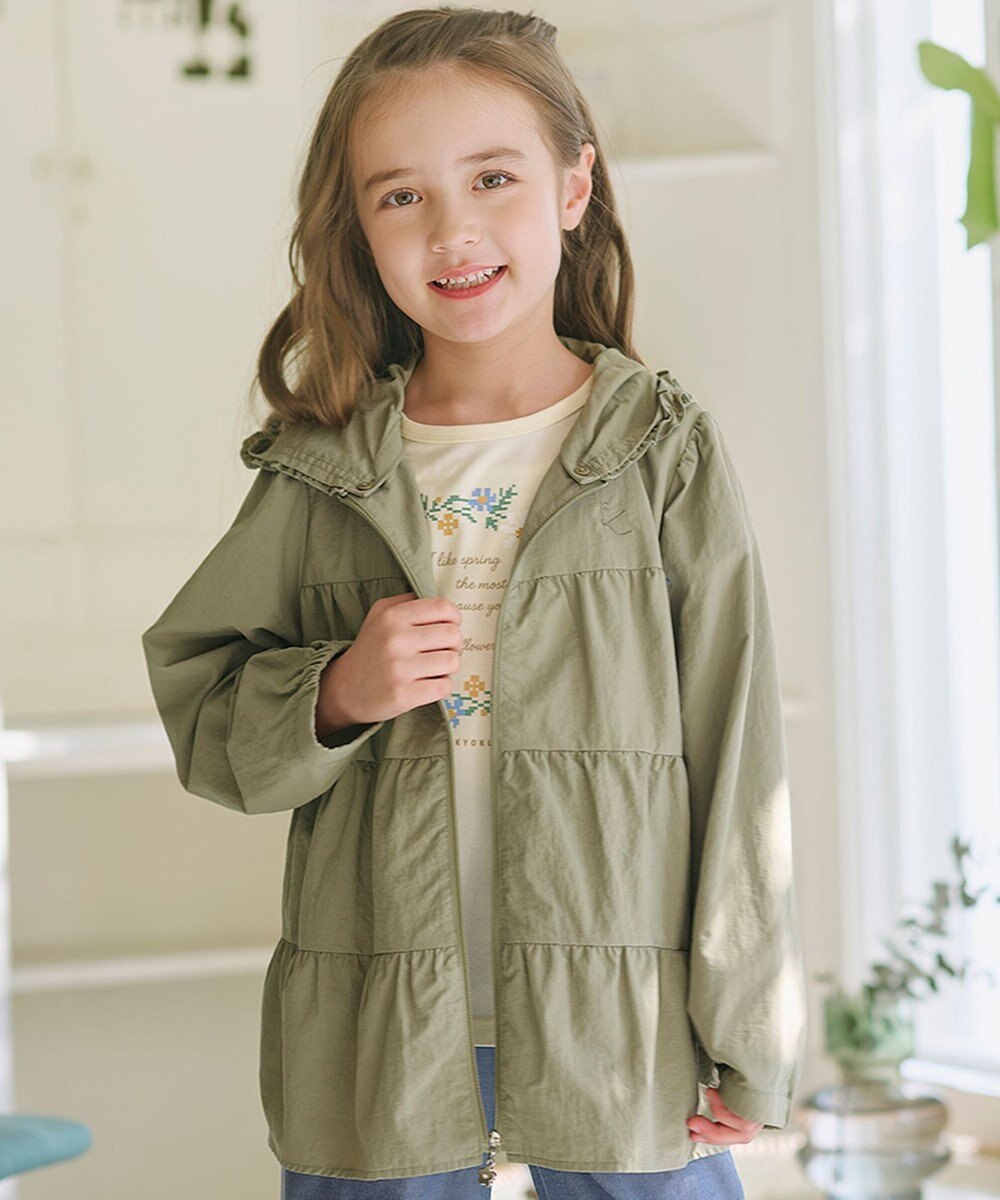 組曲 KIDS 【150-170㎝】 撥水ティアードマウンパ 