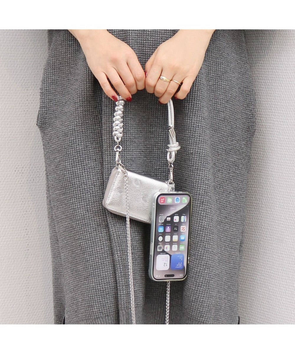 UNBILLION ペルケ perche / ドット刺繍ジャバラチャームウォレットショルダー 