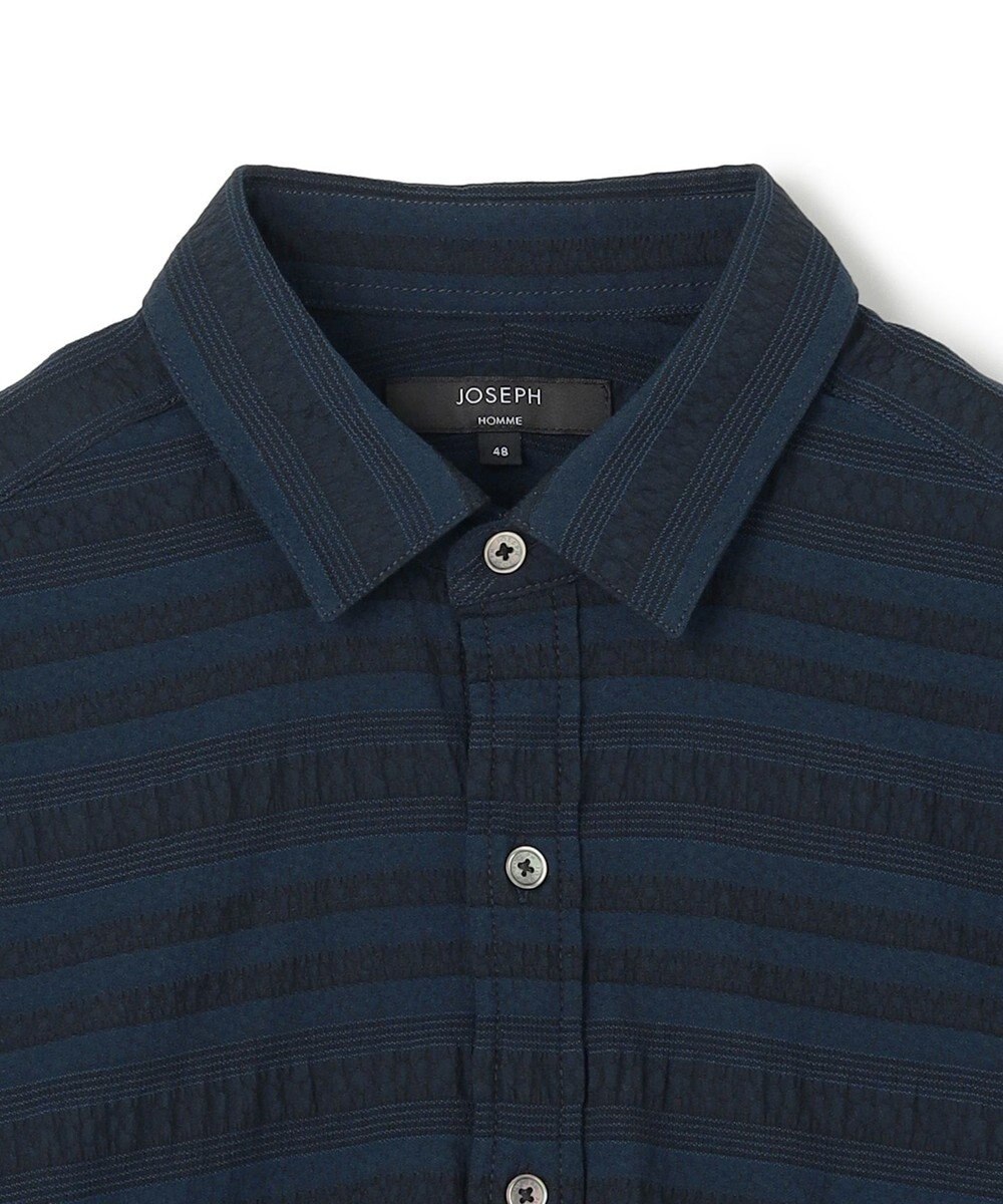JOSEPH HOMME レボソジャガードストレッチ　レギュラーカラーシャツ 