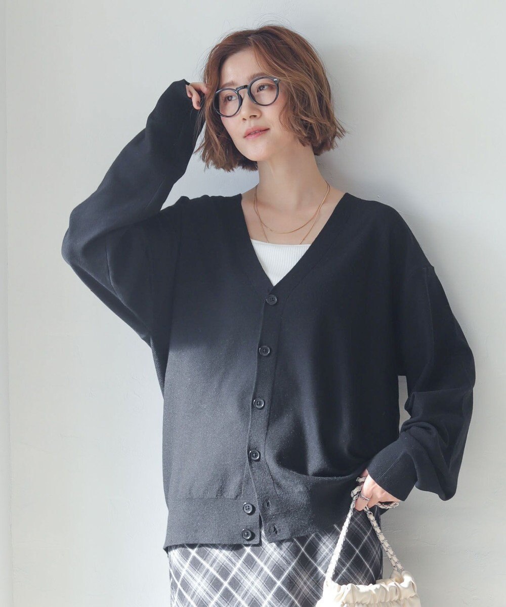 WEGO 【WEB限定/2025年秋冬新作//洗濯可/MLサイズ展開/ユニセックス着用ITEM】ドロップショルダーカーディガン 