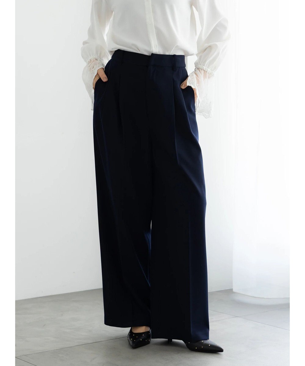 Te chichi 【セレモニーアイテム】2タックワイドパンツ（セットアップ可） 