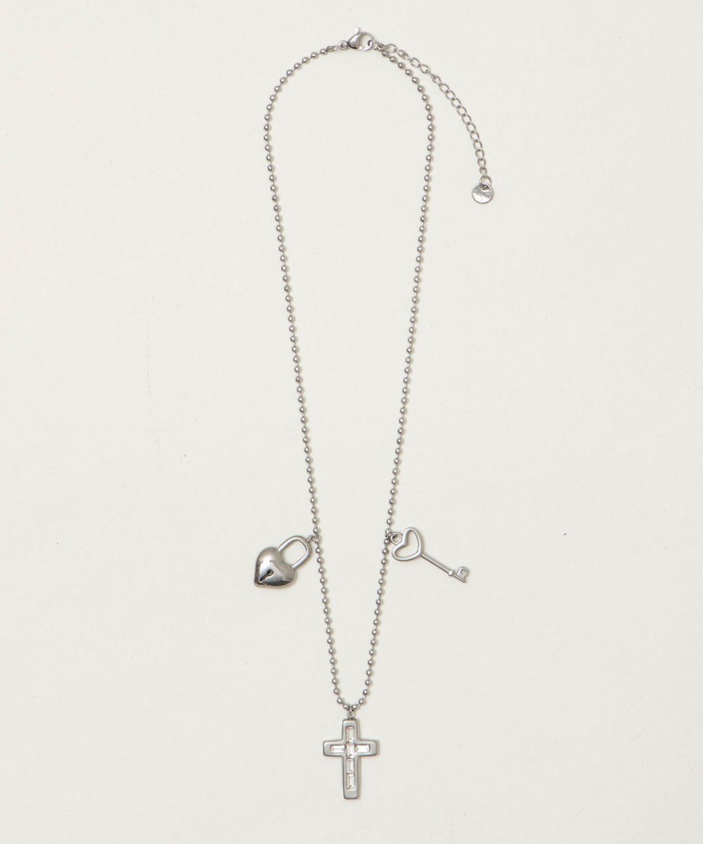 WEGO Lステンレスハートモチーフチェーンネックレス 