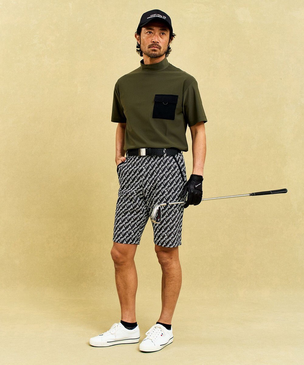 23区GOLF 【MEN】機能に優れた新素材「AIR TOOL」ポケットモックネック 
