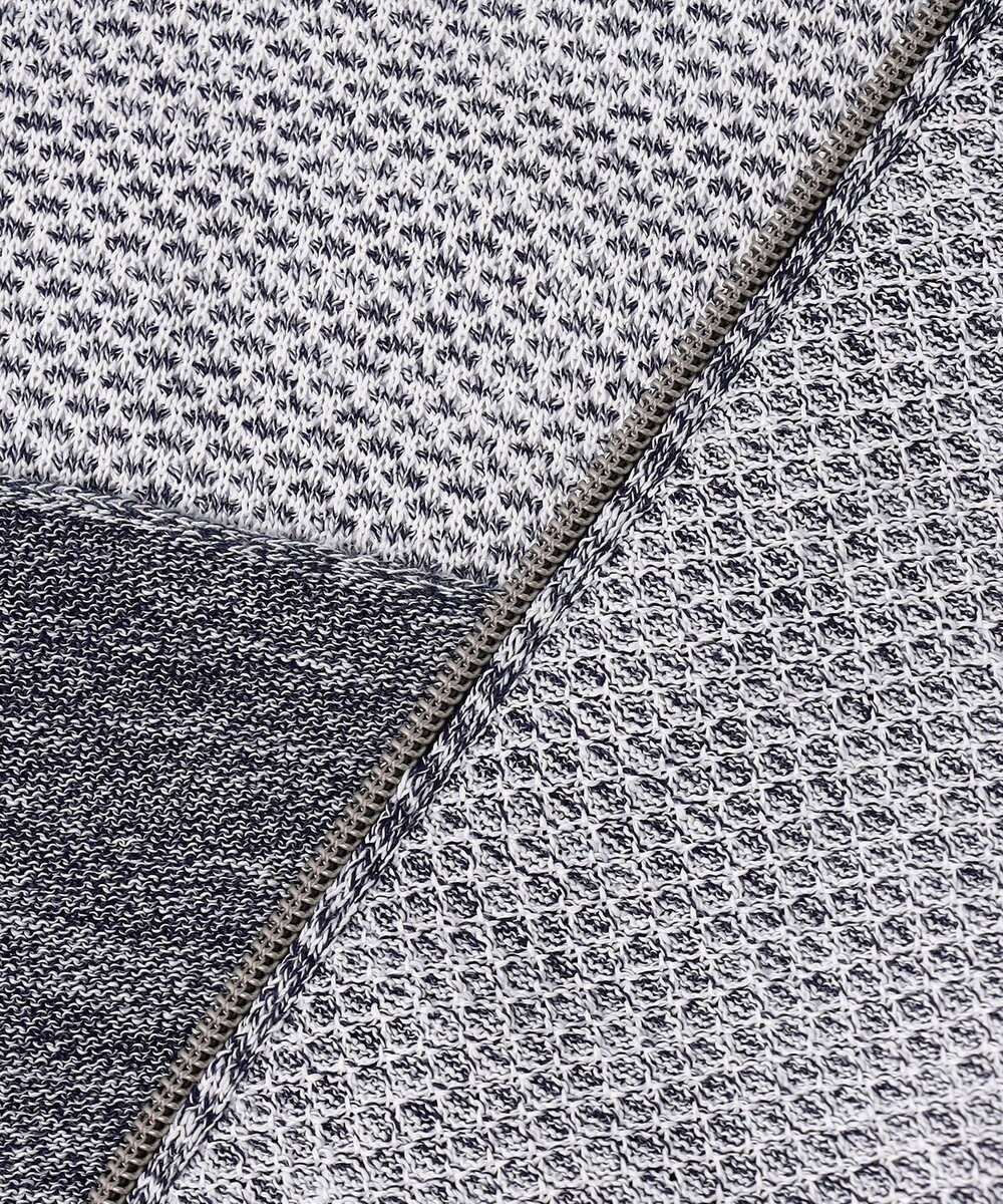 JOSEPH ABBOUD 【イタリア糸×エコ素材・通気性・軽量】スラブギマ×和紙 ニット ブルゾン 