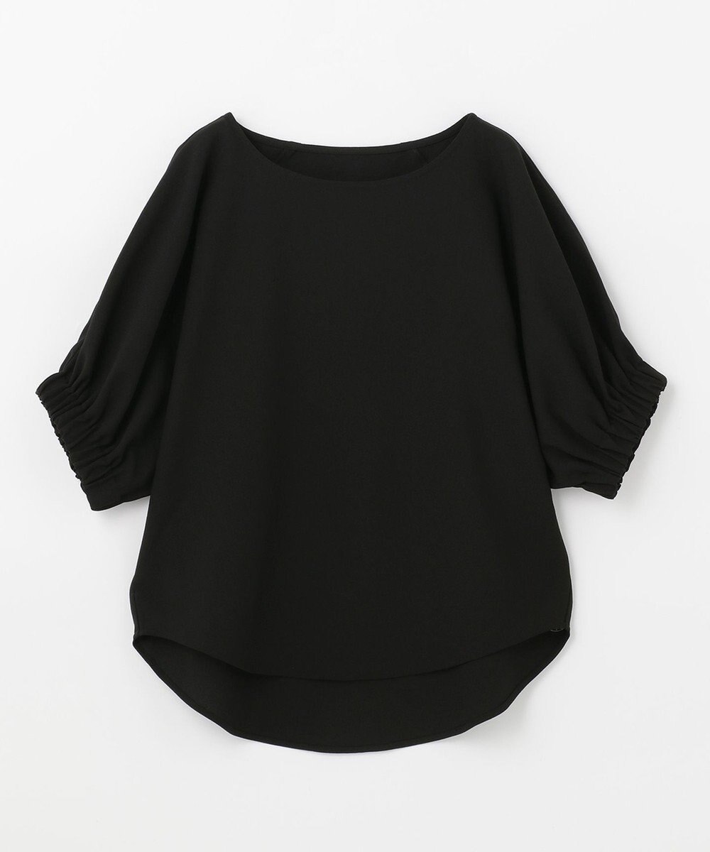 ANY 【洗える】デザインスリーブとろみ ブラウス 