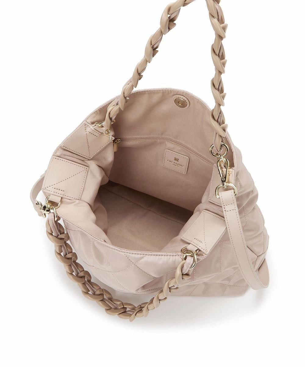 TOPKAPI 【TREASURE TOPKAPI】キルティング アクリルチェーン付 トート バッグ 