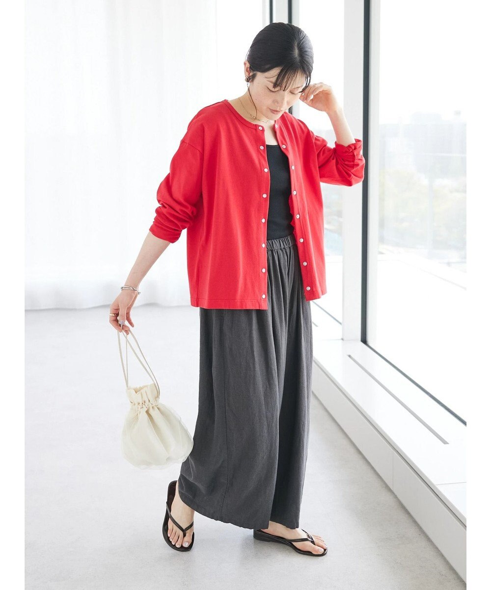 CRAFT STANDARD BOUTIQUE 【キナリノ別注】リネンレーヨンワイドパンツ 