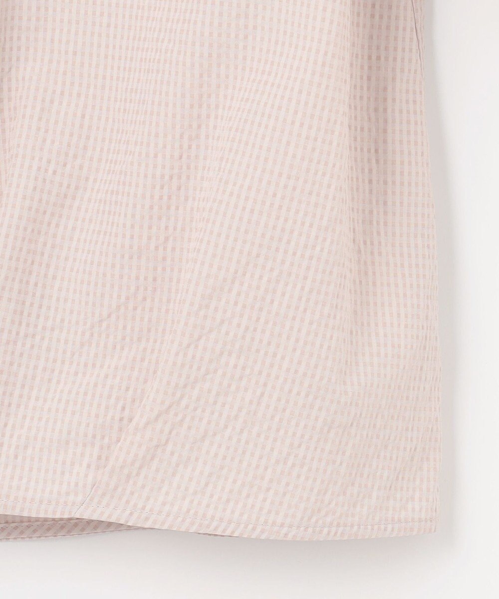 J.PRESS LADIES S 【洗える】アセテートレーヨンコットンチェック シャツカラー ブラウス 