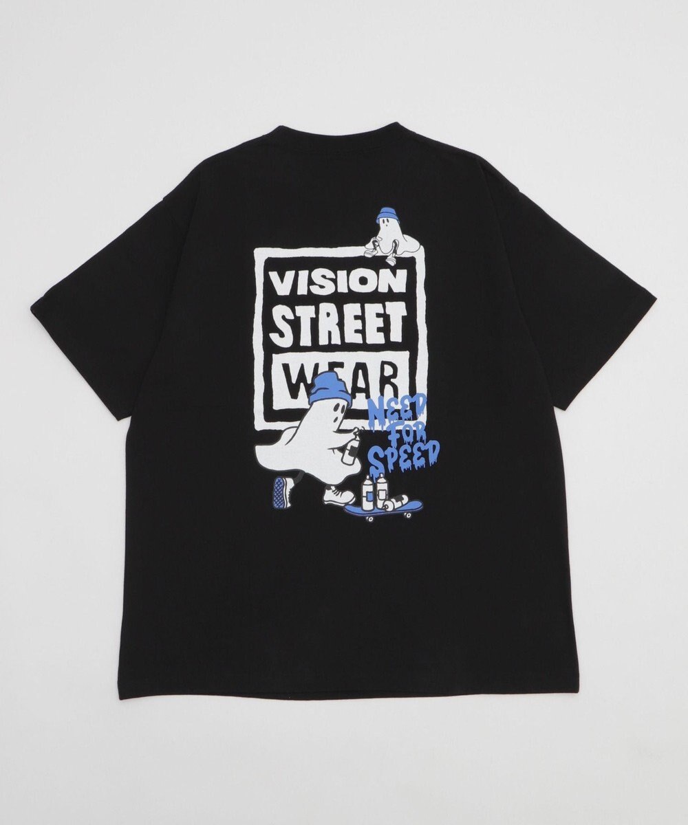 WEGO 【ユニセックス着用ITEM】別注VISIONボックスロゴゴーストスケーターT（SS） 