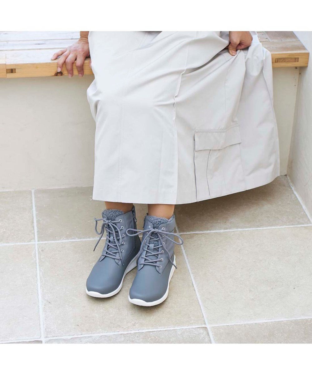ing <ing>【レイン・スノー対応】レースアップスニーカーブーツ 