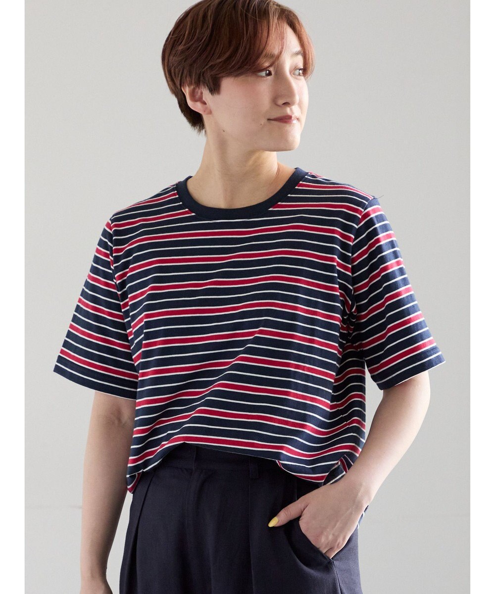 Te chichi マルチボーダーTシャツ 