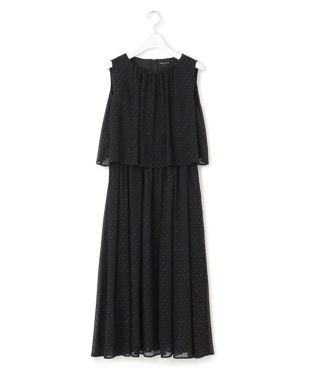 23区 L 【APPLAUDIR】ドットシアークレープ ドレス 