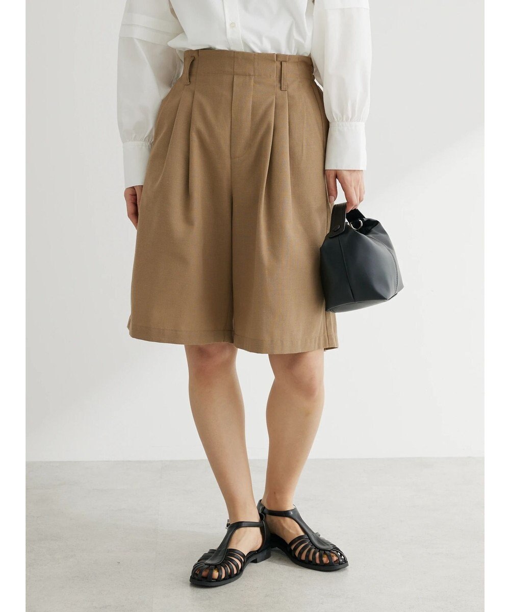 Green Parks 綿麻混ハーフパンツ 