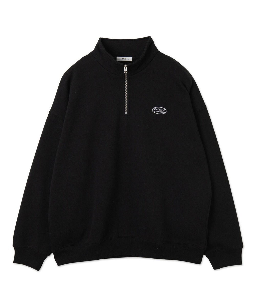 WEGO ワンポイントハーフジッププルオーバー 