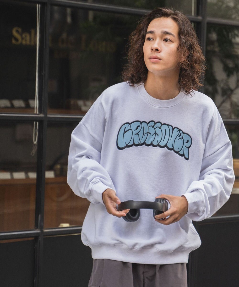 WEGO ヘビーウエイト刺繍グラフィックプルオーバー 