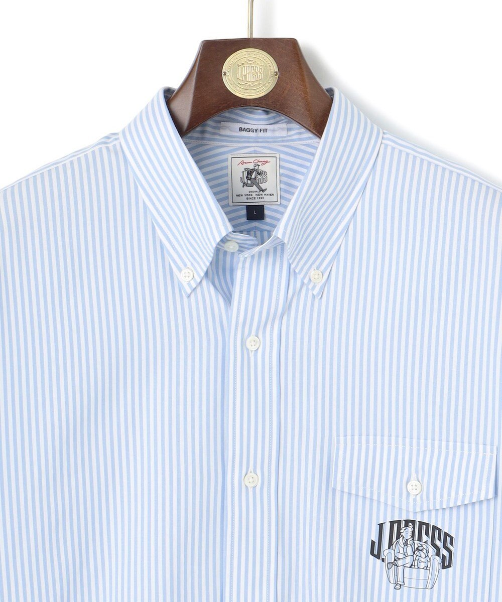 J.PRESS MEN 【AaronChang】【UNISEX】ピンオックス シャツ / バギーフィット 