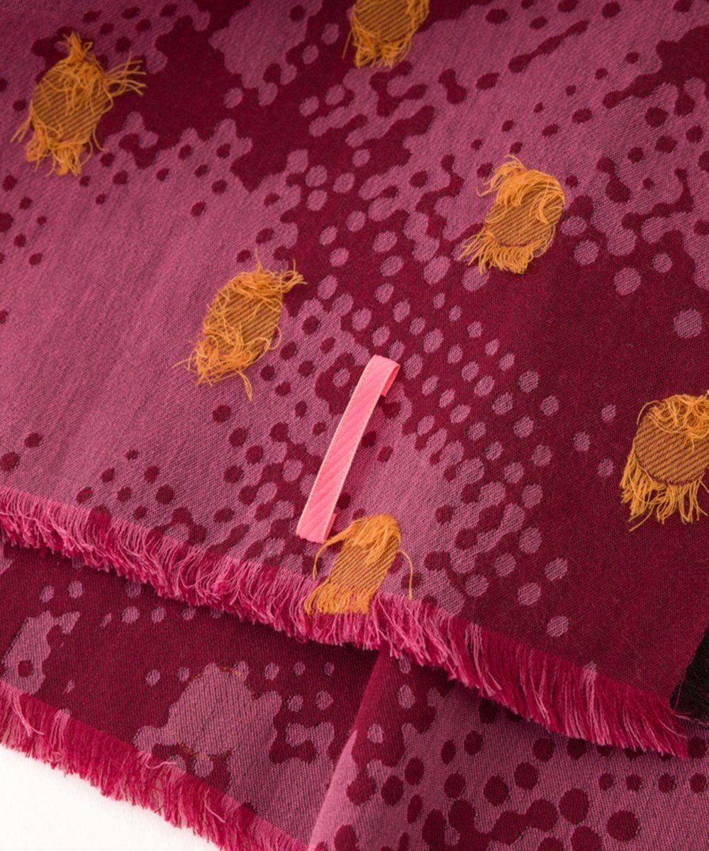 POLS コットン・キュプラ MIXTURE　フサスカーフ 