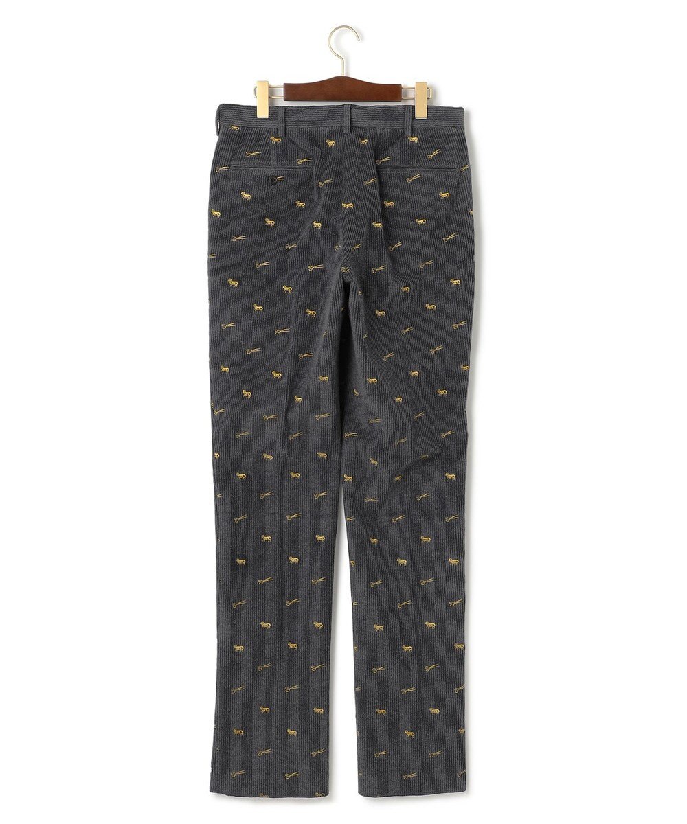 J.PRESS MEN エンブロイダリーストレッチコーデュロイパンツ 