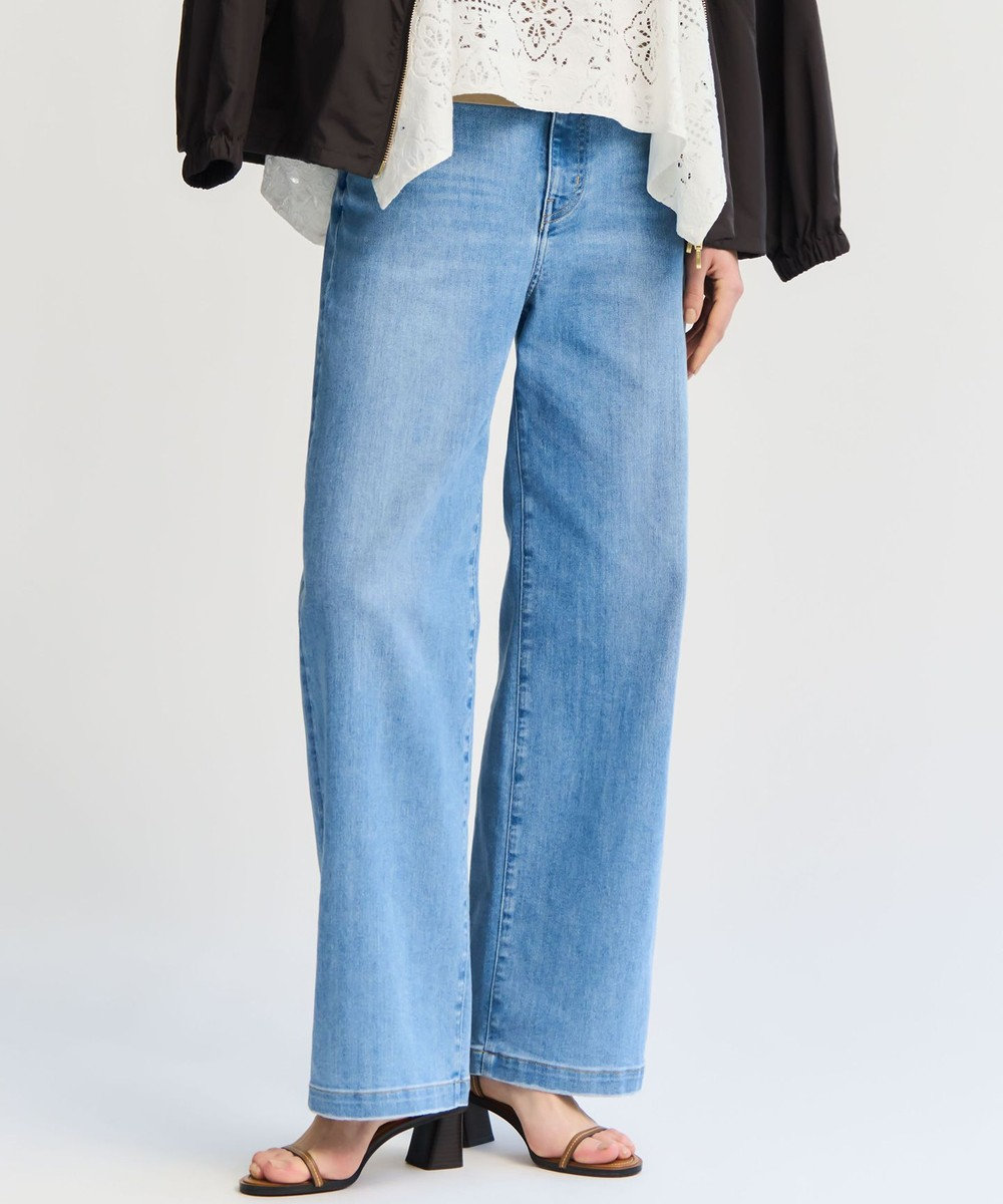 23区 【見上愛さん着用/Oggi掲載/接触冷感】23区DENIM サマー ストレート ワイド パンツ 