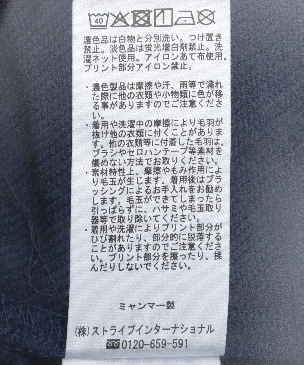 AMERICAN HOLIC フロッキーロゴプリント裏毛パーカー 