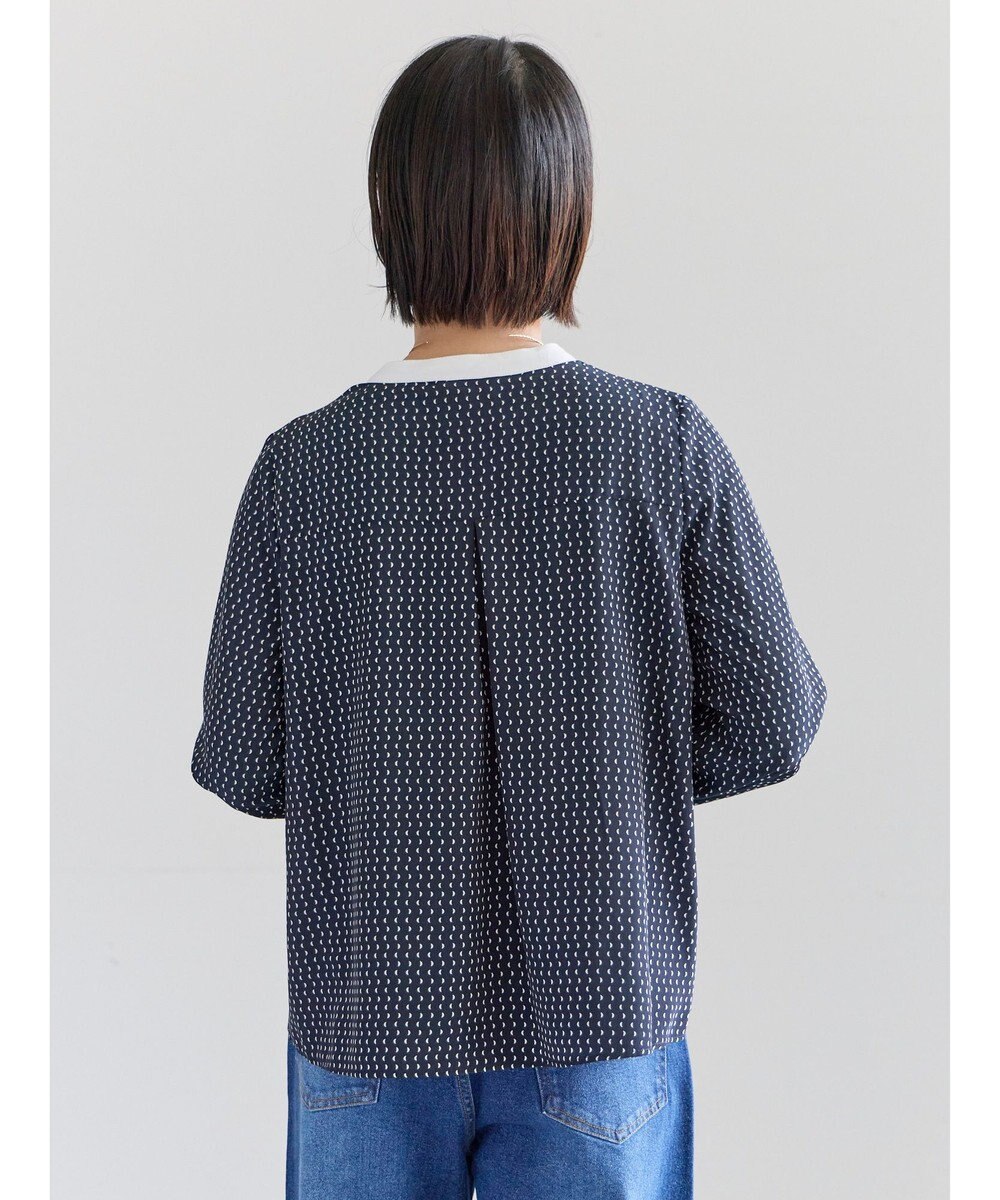 Te chichi スクエアチャームフロントタックブラウス 