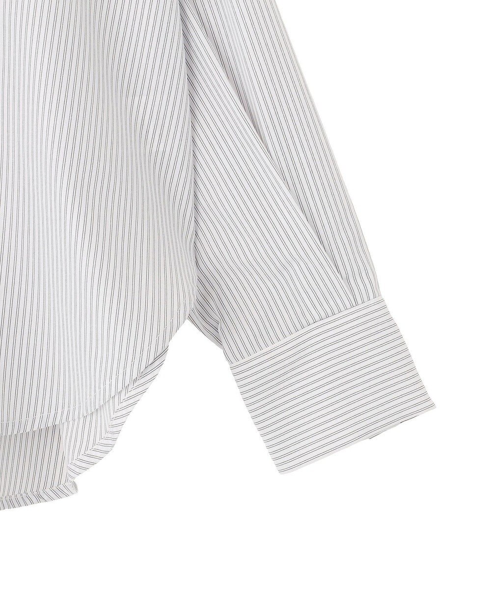 AMERICAN HOLIC 【イージーケア】ストライプVネックシャツ 