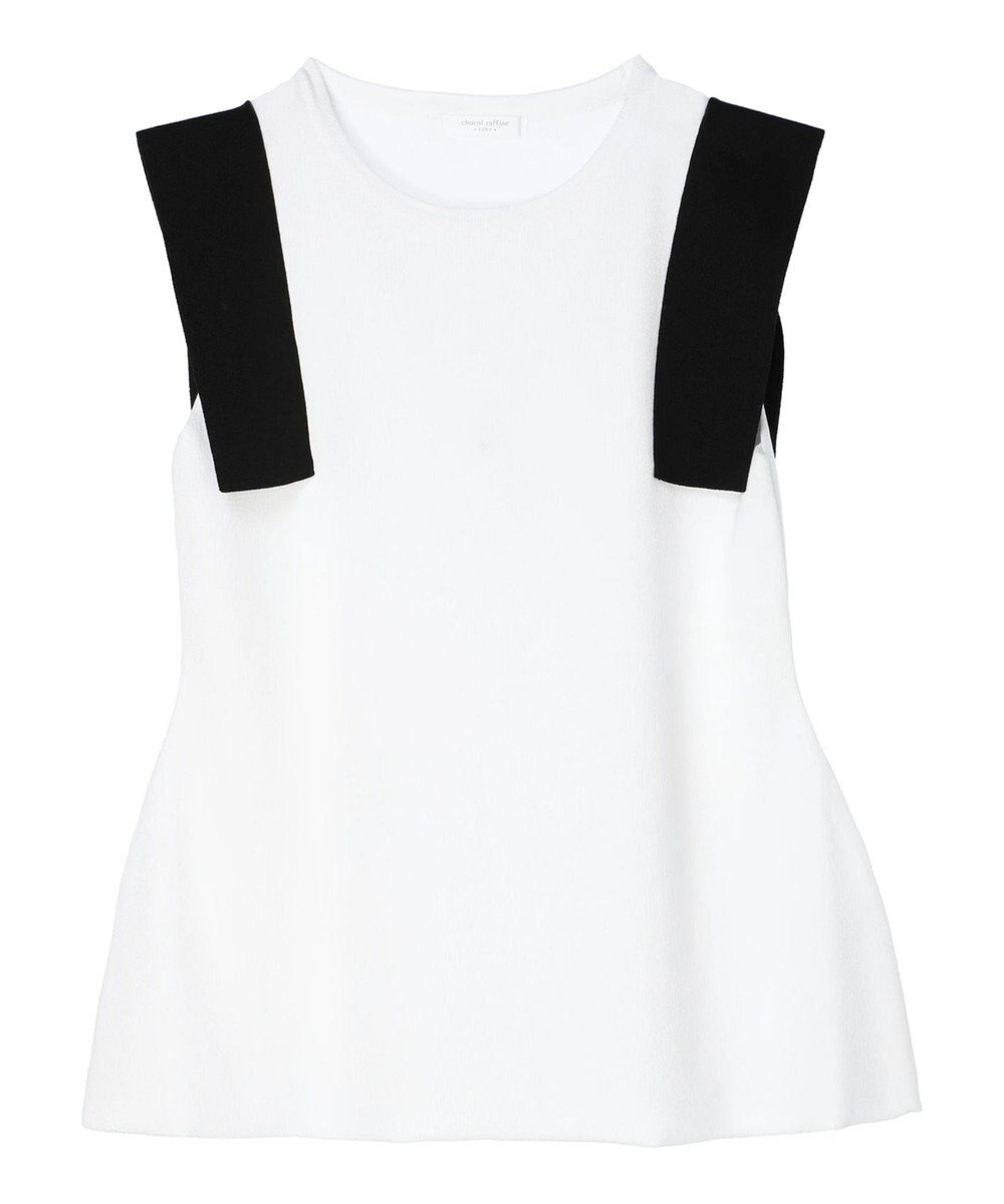 Green Parks ミラノリブノースリーブニットプルオーバー 