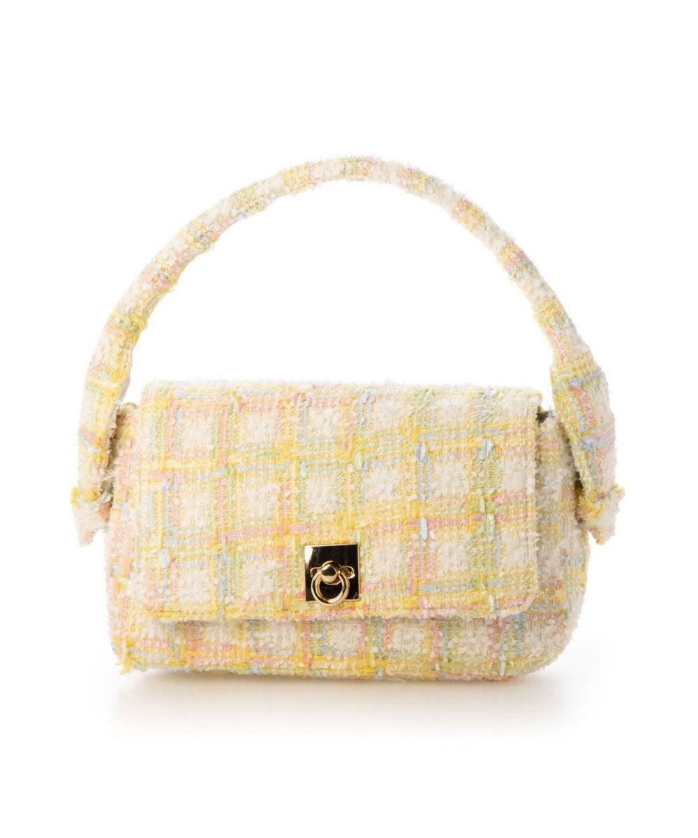 UNBILLION カシュカシュ cachecache / ツイード2wayハンドルフラップショルダー 