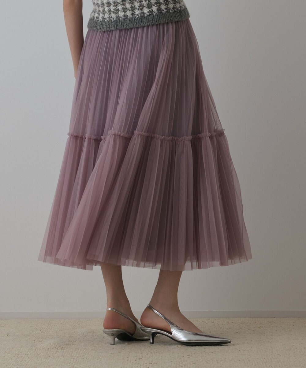 GRACE CONTINENTAL チュールティアードスカート 