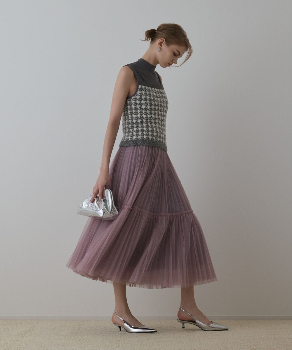 GRACE CONTINENTAL チュールティアードスカート 