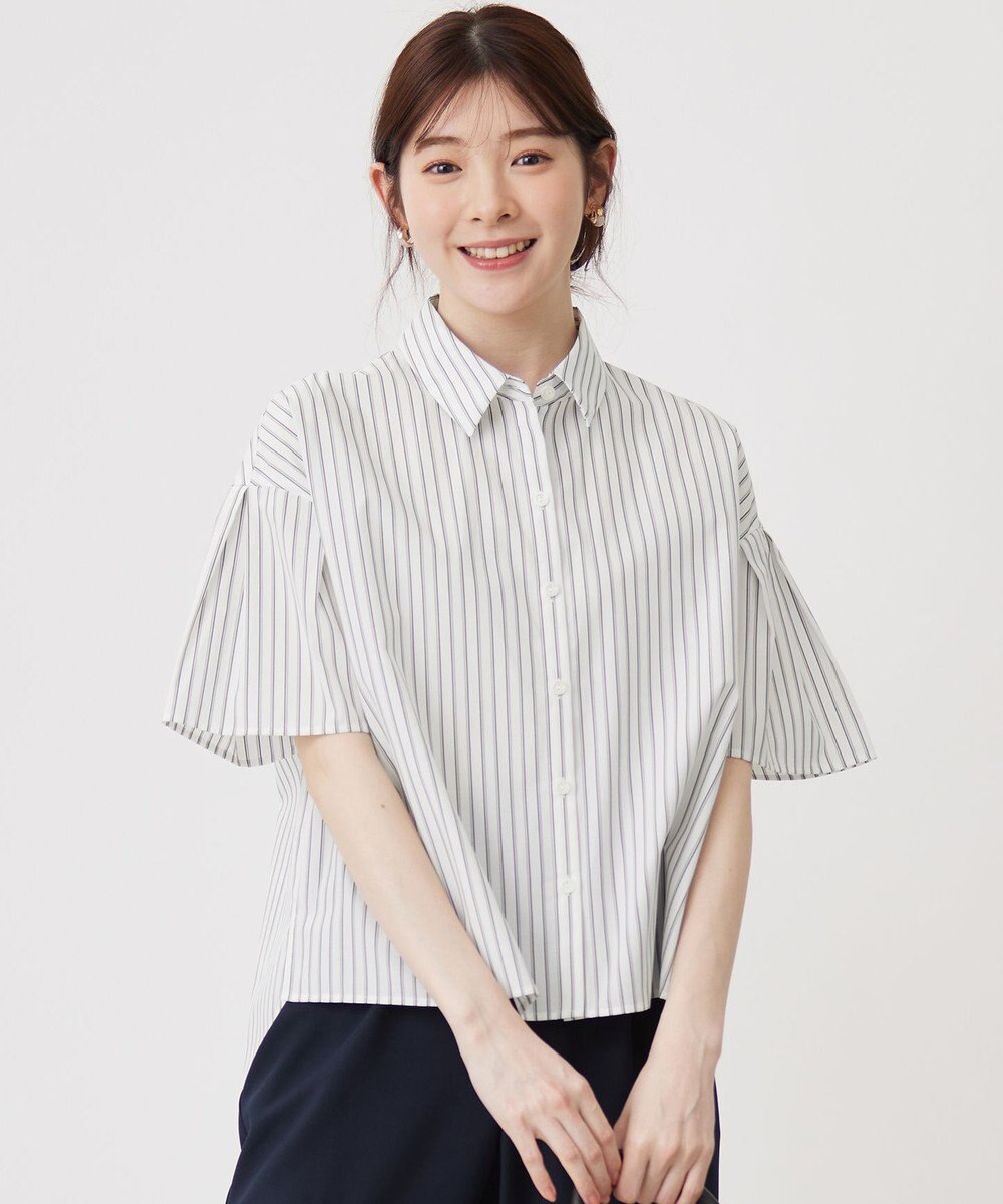 ANY SIS S 【洗える】クロップド シャツ 