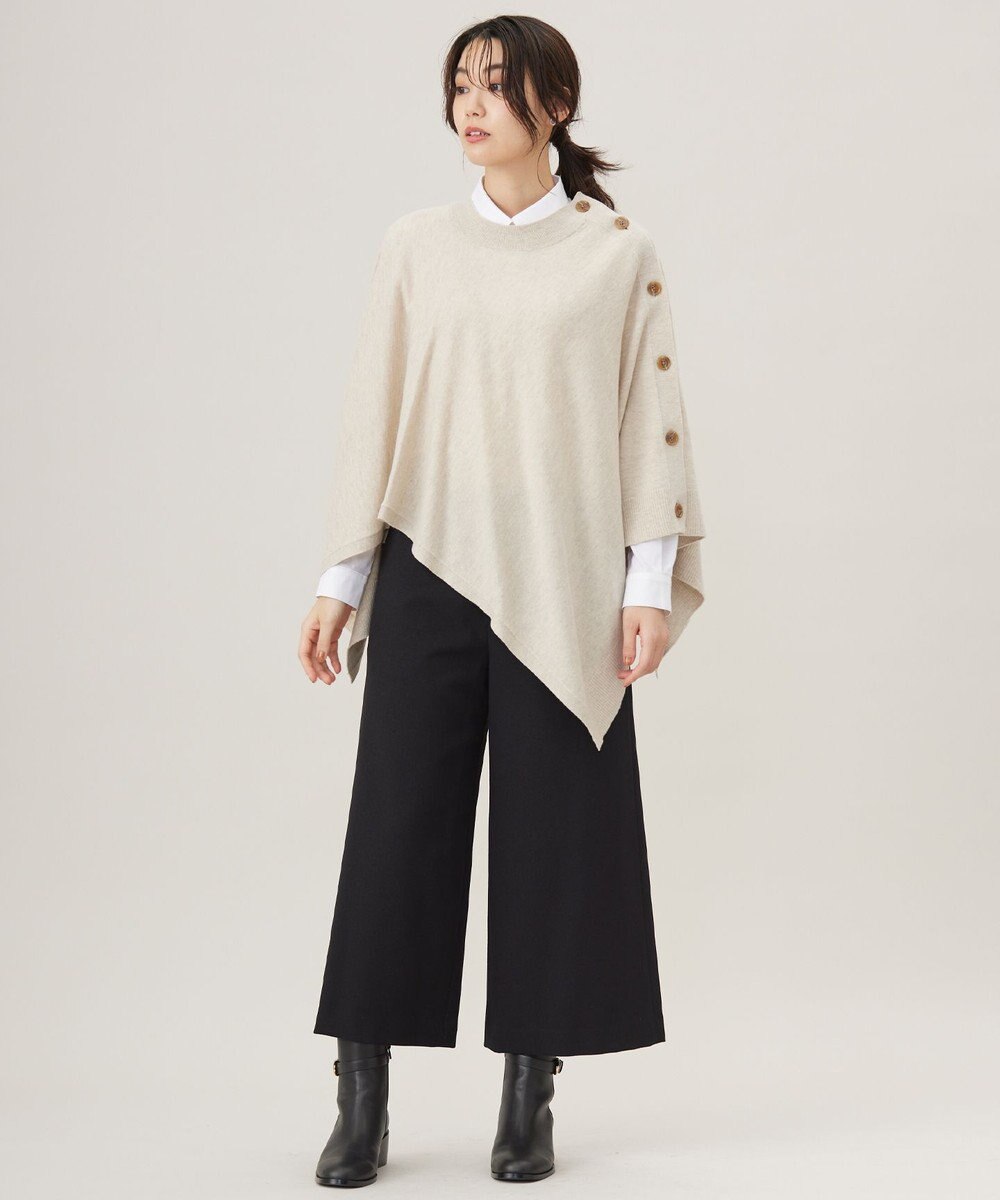 J.PRESS LADIES S 【洗える】SOFT TOUCH WOOL ニット ポンチョ 