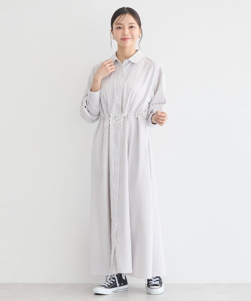 earth music&ecology ドロストシャツワンピース 