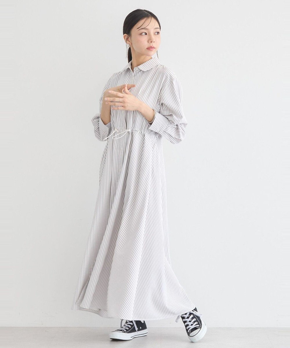 earth music&ecology ドロストシャツワンピース 