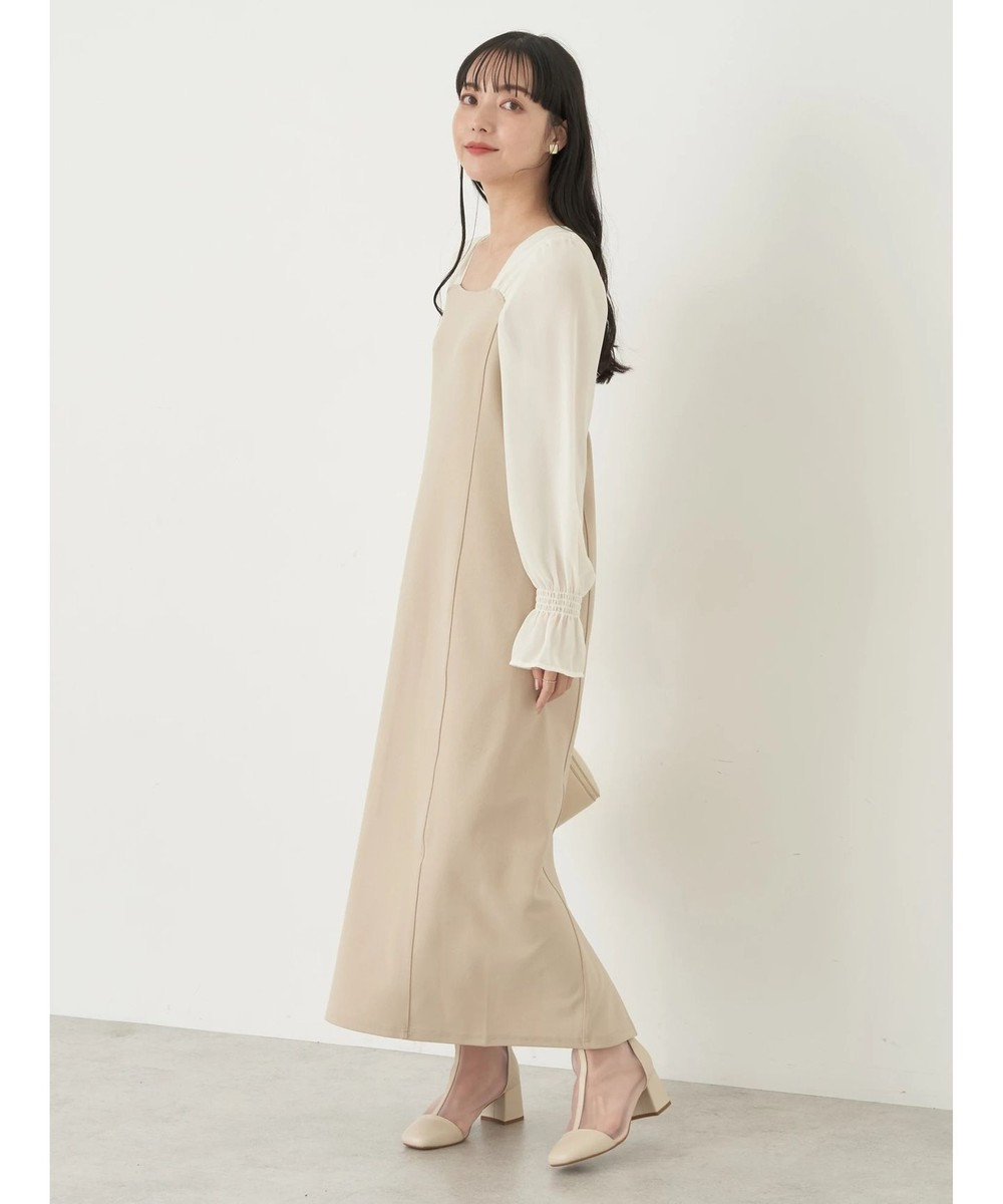 earth music&ecology ショルダードッキングワンピース 