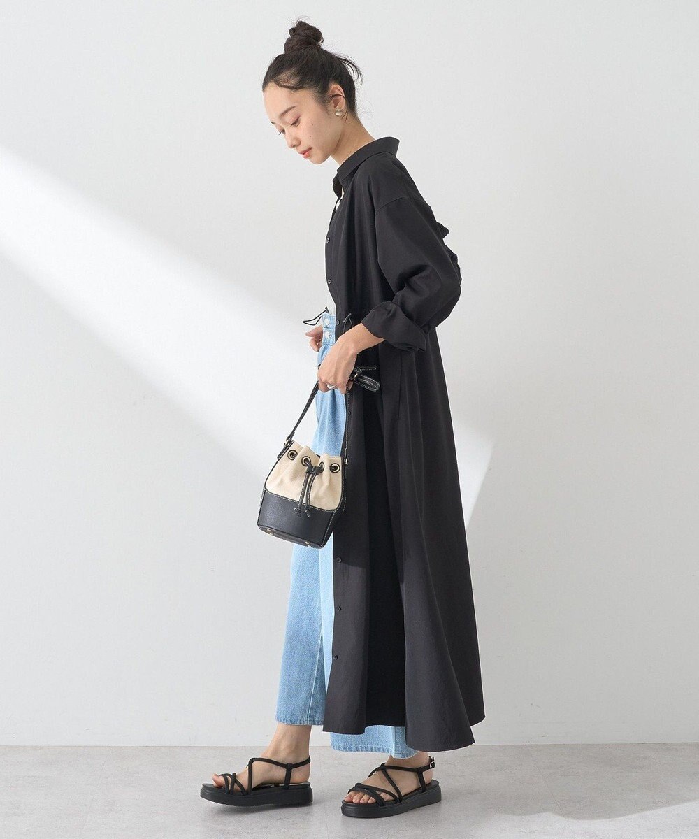 earth music&ecology ドロストシャツワンピース 