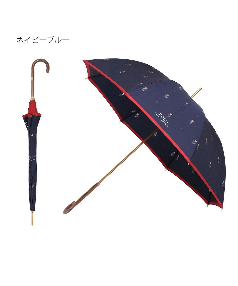 MOONBAT POLO RALPH LAUREN（ポロ ラルフローレン） 長傘 FLAG BEAR ポロベア ドット 