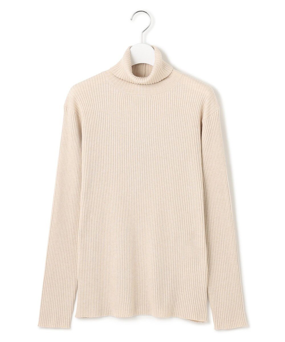 J.PRESS YORK STREET 【WOMEN】ANTI PILLING WOOL リブタートルニット 