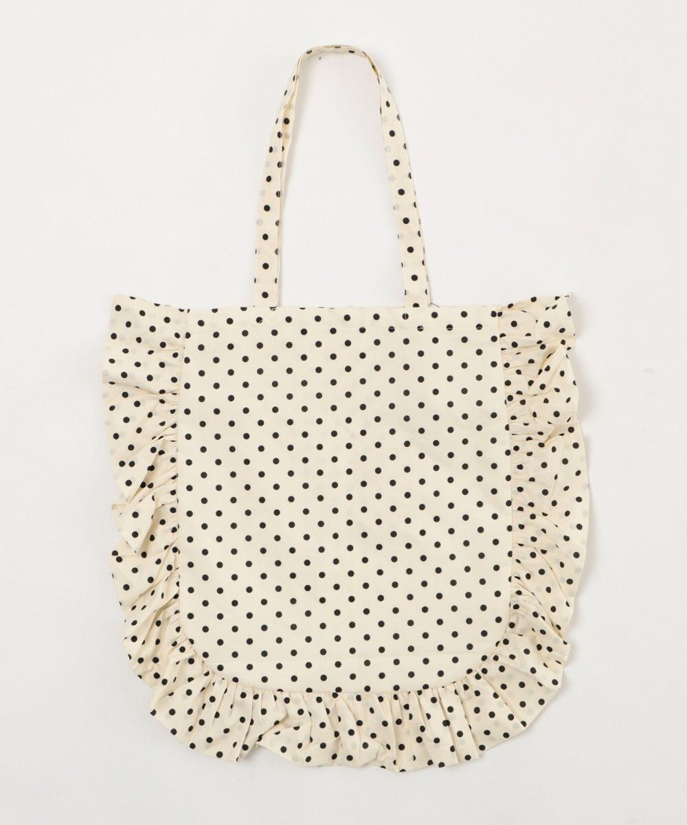 WEGO ドット柄フリルトート 