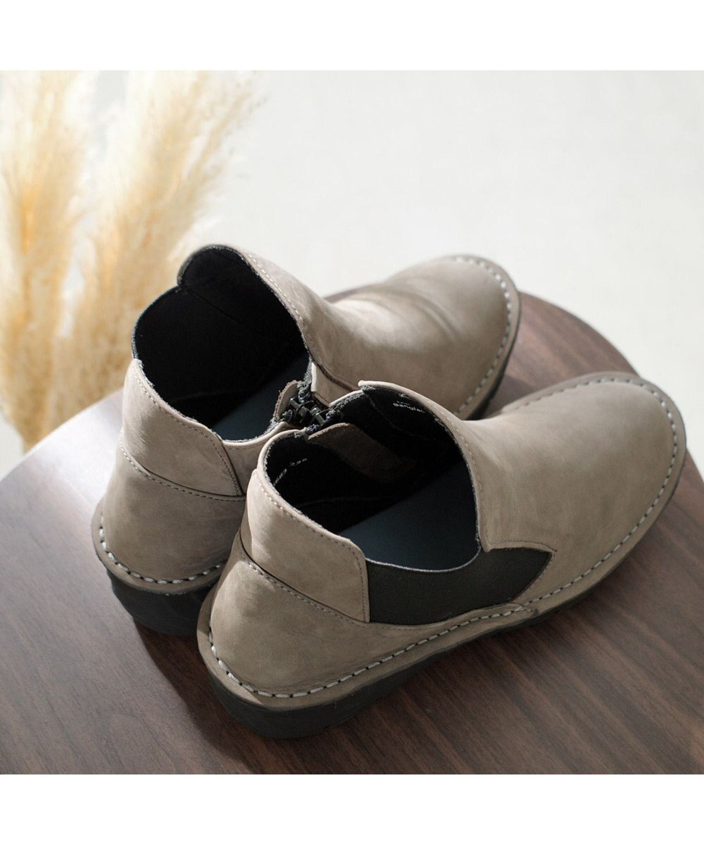 Pointer 本革超軽量サイドゴアショートブーツ 