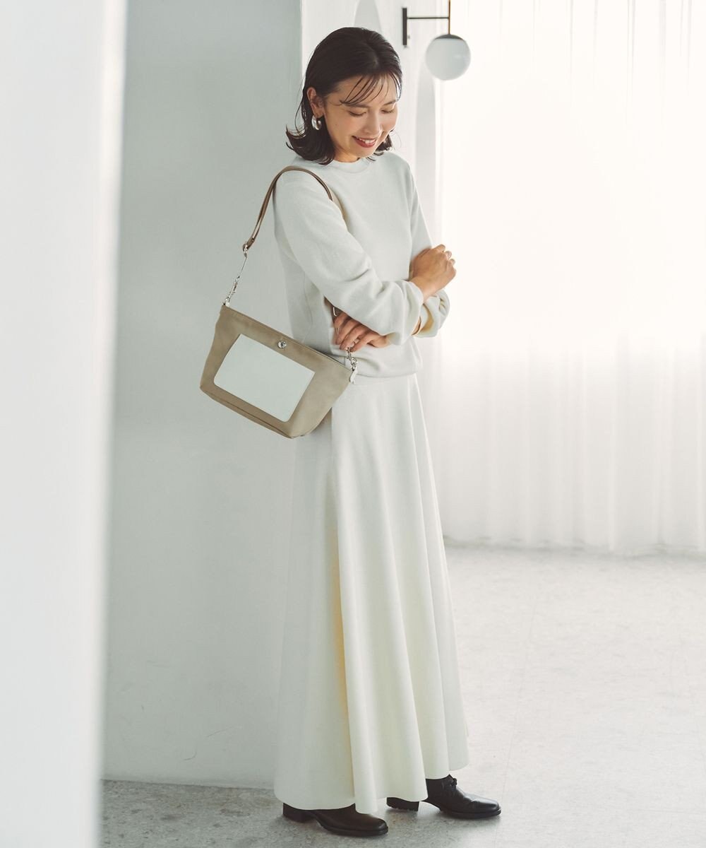 TOPKAPI 【Breath TOPKAPI sis】【WEB限定】ナイロン レザーポケット ミニ ショルダーバッグ 軽量 / CALM カーム　 