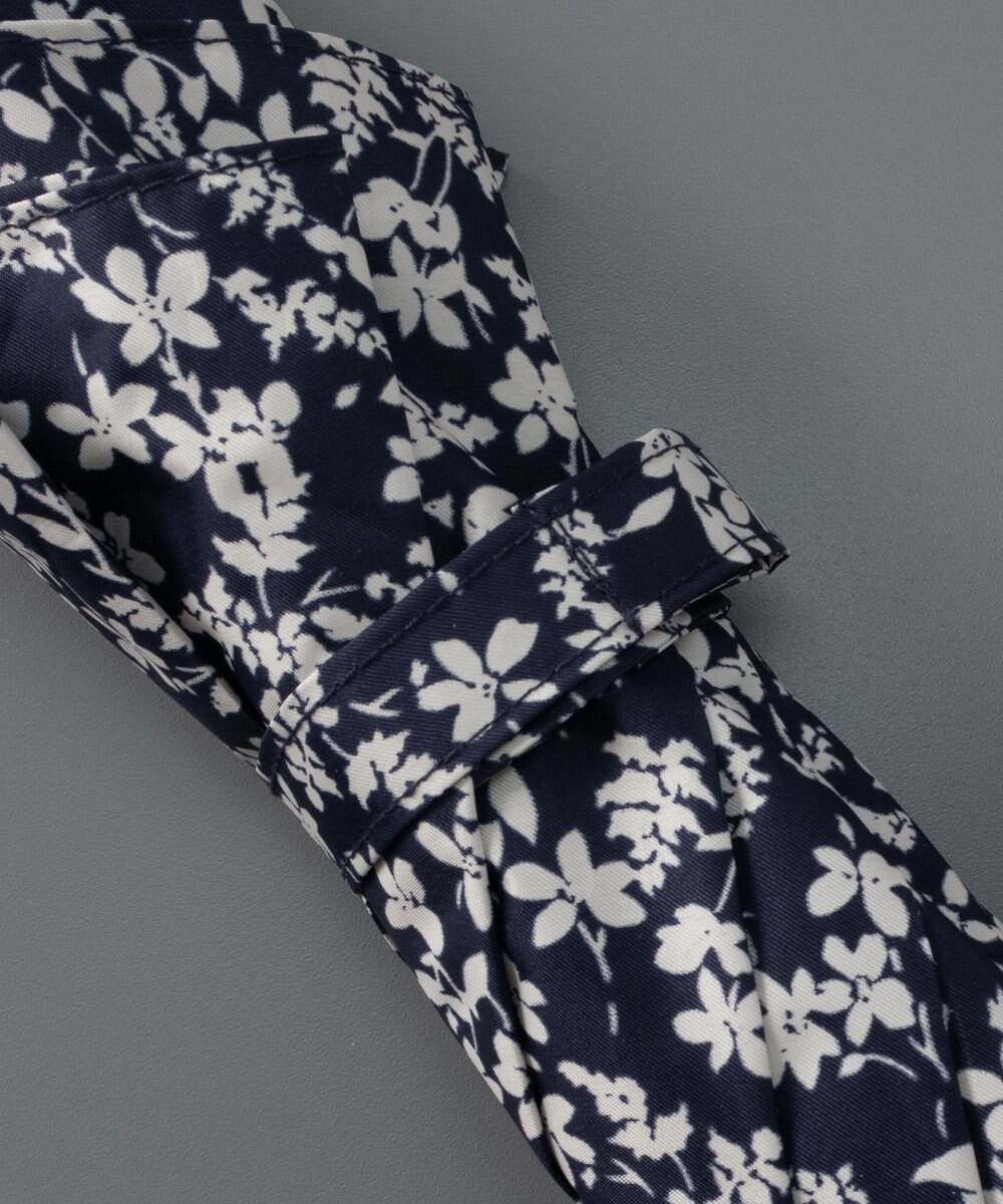 AURORA Blao（ブラオ）小花柄プリントプチ折り晴雨兼用傘（トップフラット折傘）日傘 