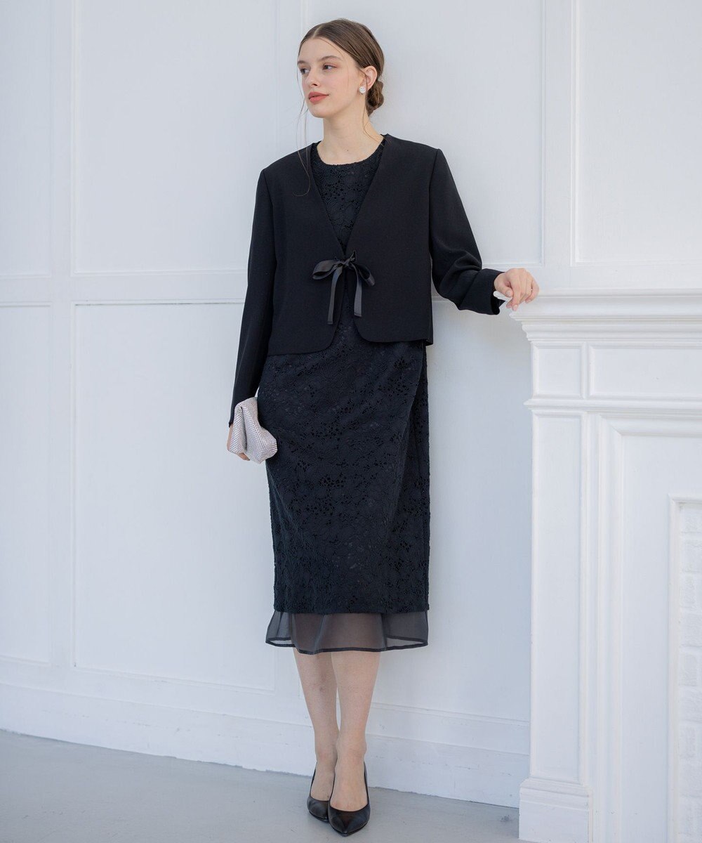 23区 【APPLAUDIR】シアーコンビ レースドレス 