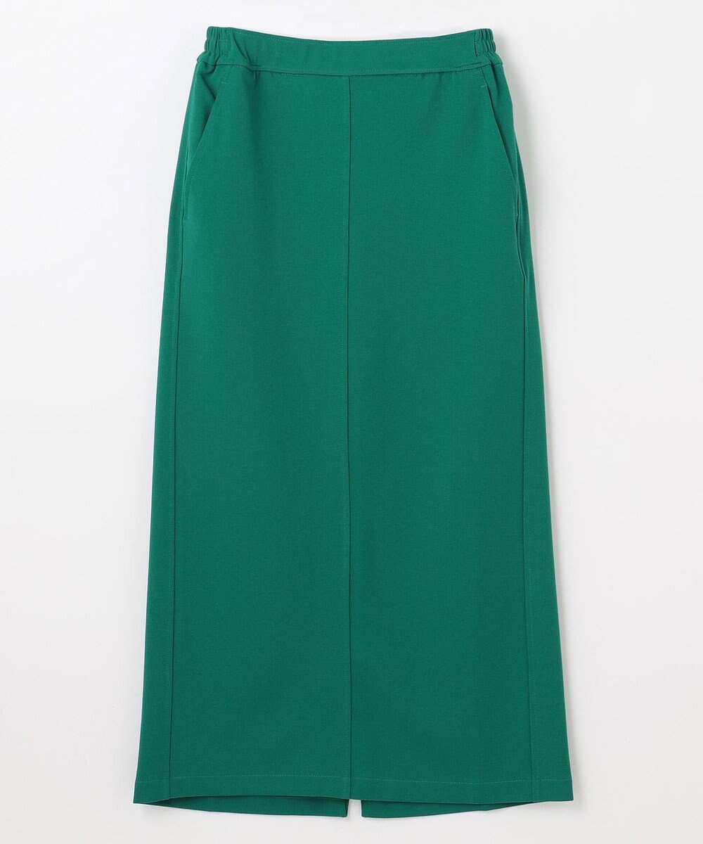 ANY L 【ウエストゴム】カットジョーゼットタイトスカート 