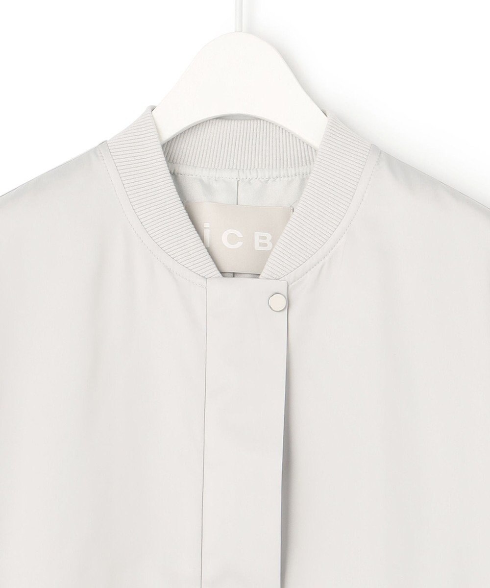 ICB L 【洗える】ライトマットサテン MA－1ジャケット 