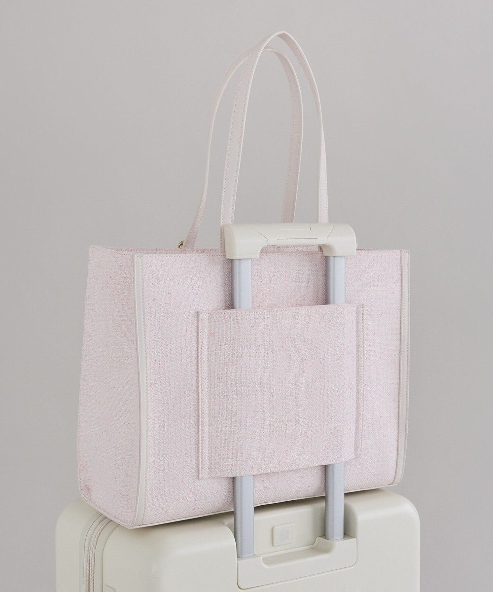 Maison de FLEUR ツイードキャリーオントートバッグ 