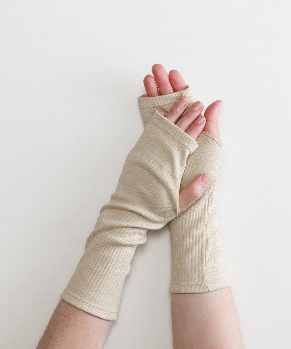 ORuKuBET organic cotton rib arm cover 【 UVカット・オーガニックコットン・日本製 】 